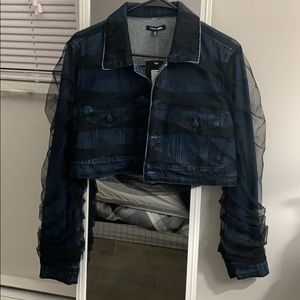 Cropped Denim Fashion Jacket
